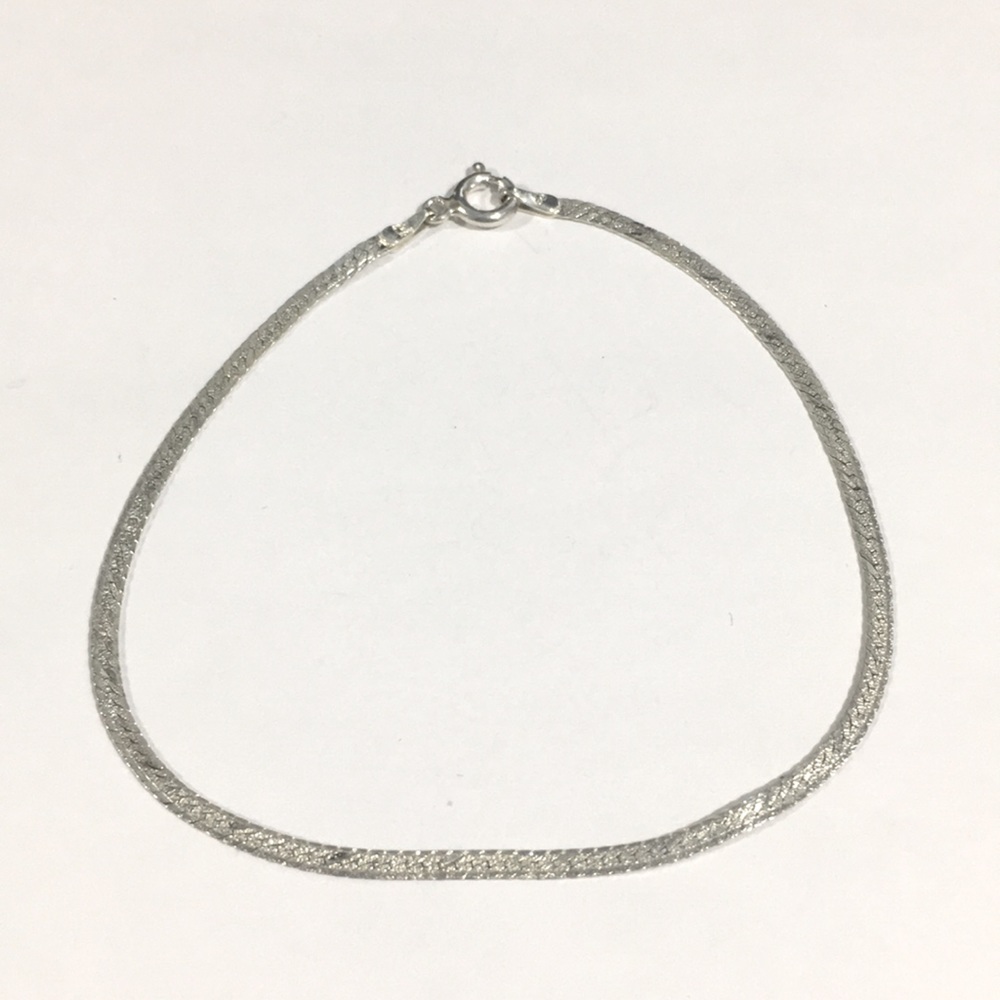 Sterling Silver Italian Herring Bone Bracelet